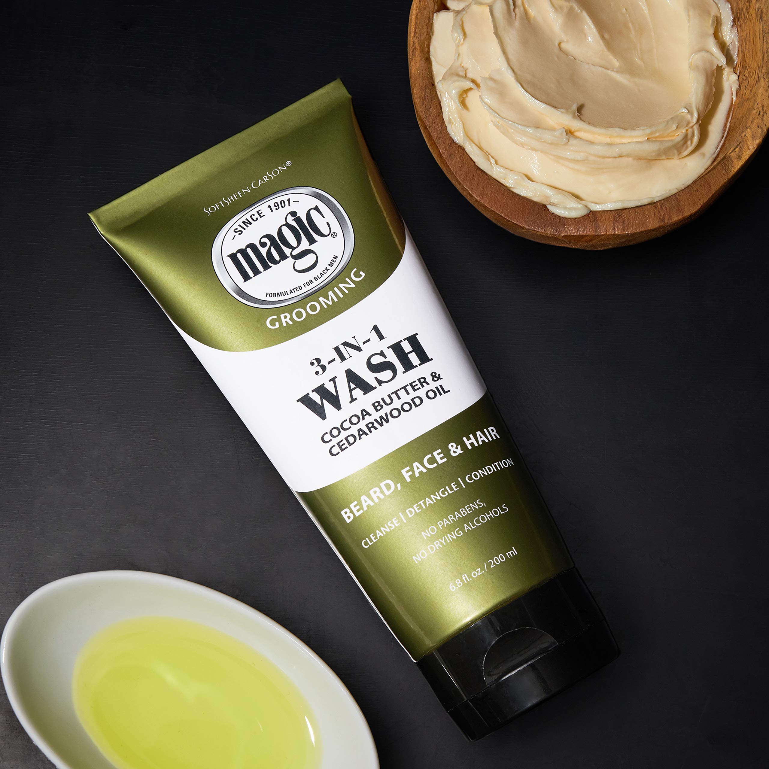 Foto 7 pulgar | Jabón Para Barba Softsheen-carson Magic 3 En 1 Con Manteca De Cacao 200 Ml - Venta Internacional.