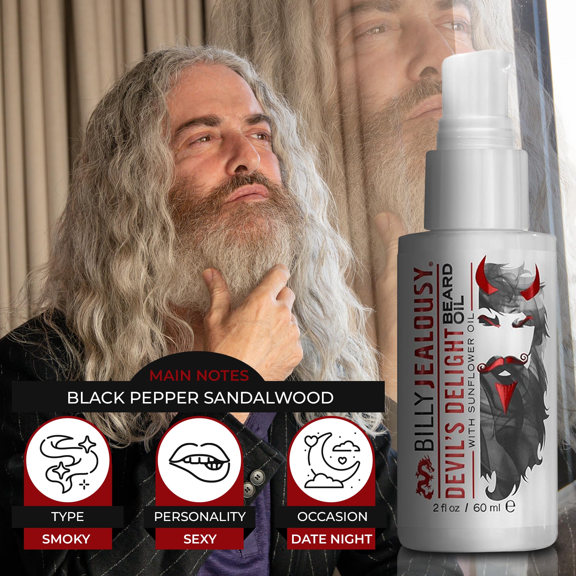 Foto 5 pulgar | Aceite Para Barba Billy Jealousy Devil's Delight 60 Ml Para Hombre - Venta Internacional.