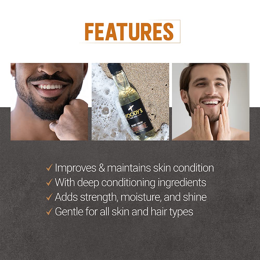 Foto 2 | Jabón Para Barba Woody's Energizing Cleansing Acondiciona 185 Ml - Venta Internacional.