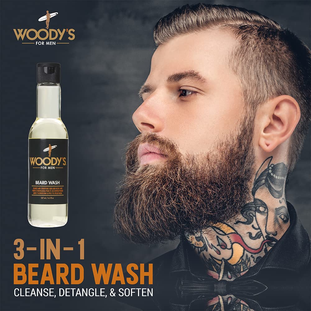 Foto 4 pulgar | Jabón Para Barba Woody's Energizing Cleansing Acondiciona 185 Ml - Venta Internacional.