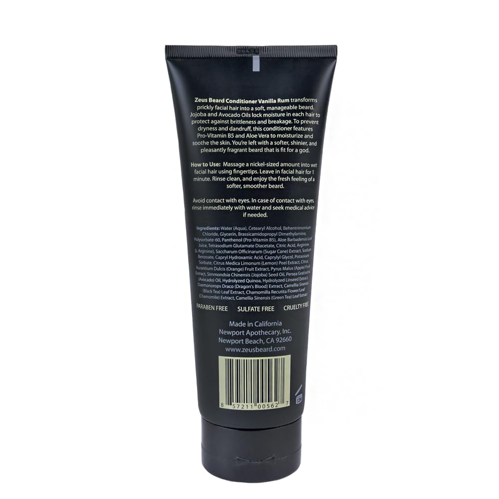 Foto 7 | Acondicionador Para Barba Zeus, Té Verde Y Ron De Vainilla, 240 Ml - Venta Internacional.