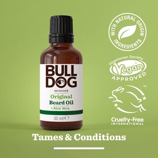 Foto 3 | Aceite Para Barba Bulldog Grooming Original Tames And Conditions, 30 Ml - Venta Internacional.