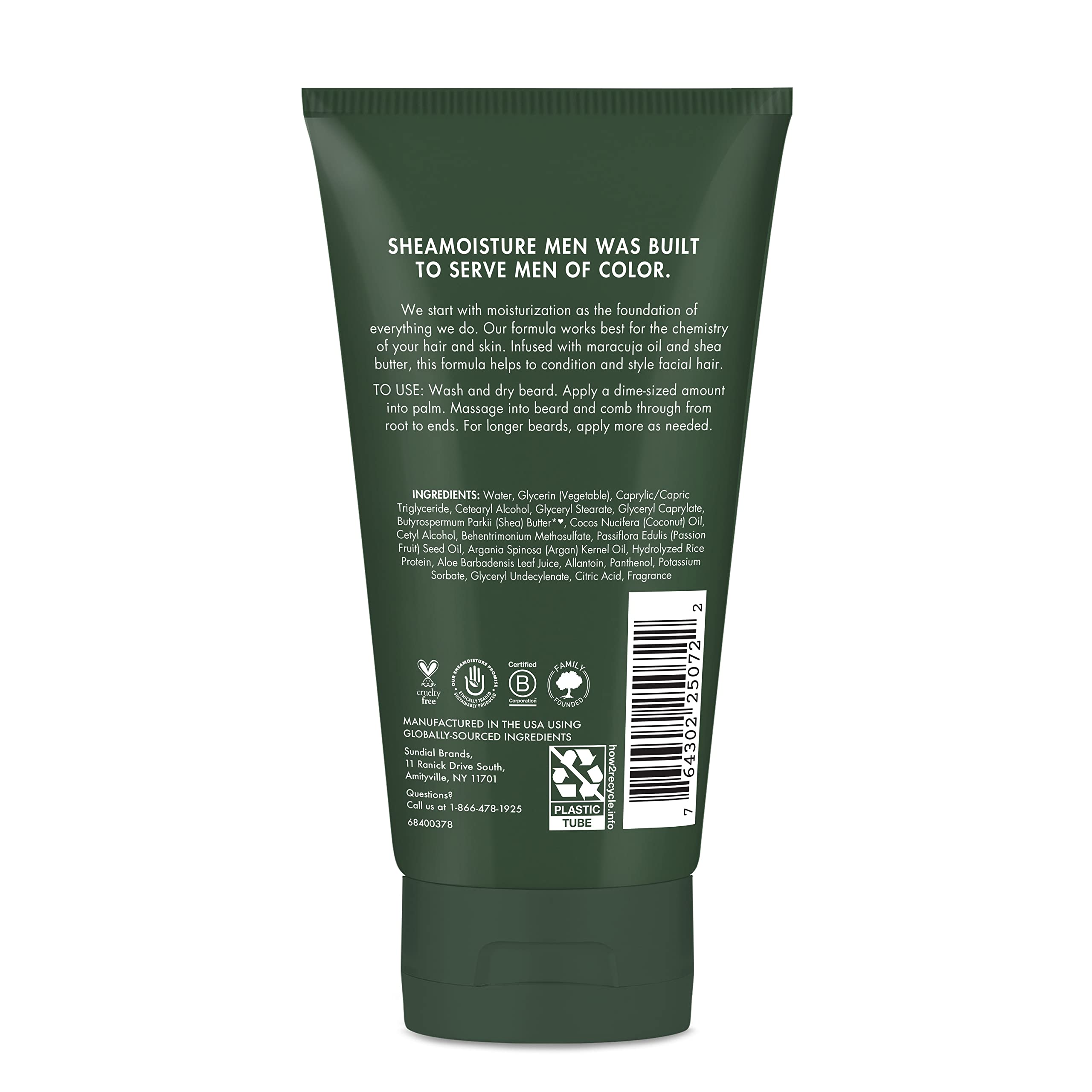Foto 3 pulgar | Desenredante De Barba Sheamoisture Men Full Con Aceite De Maracuyá, 120 Ml - Venta Internacional.