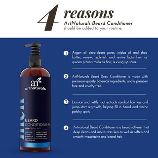 Foto 6 | Acondicionador Profundo Para Barba Artnaturals Natural 236 Ml Con Aloe Vera - Venta Internacional.