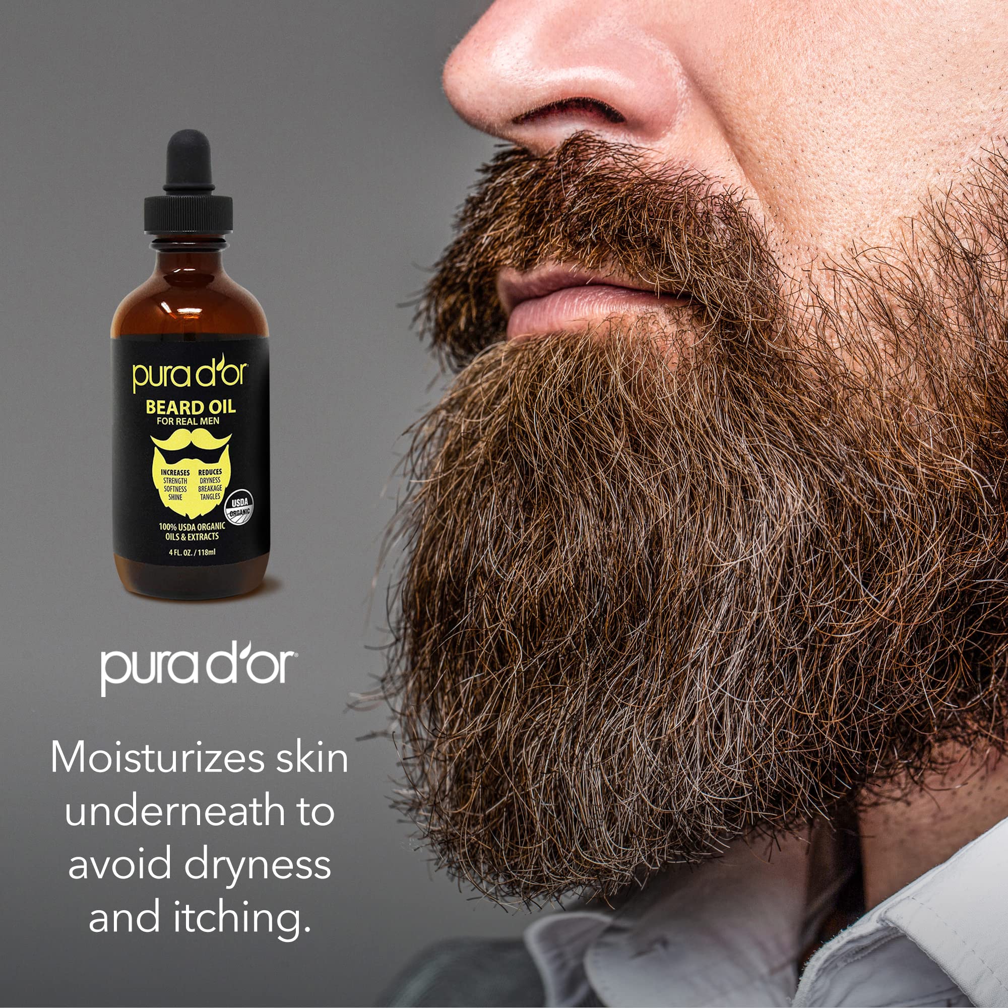 Foto 7 pulgar | Aceite Para Barba Pura D'or  120 Ml  Orgánico  100% Natural  Argán Y Jojoba - Venta Internacional.