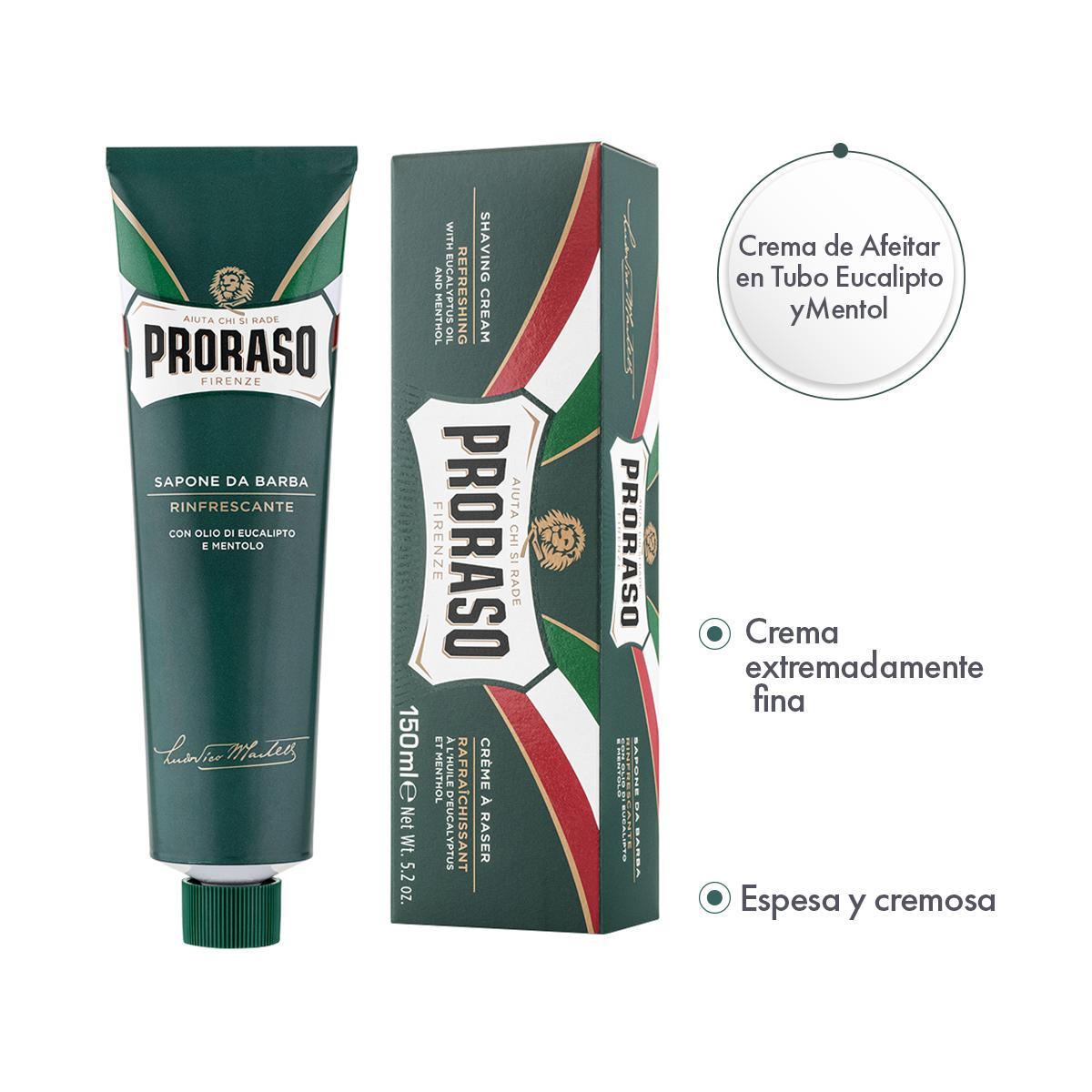 Foto 2 | Jabón de Afeitar Proraso Eucalipto Mentol de 150 ml