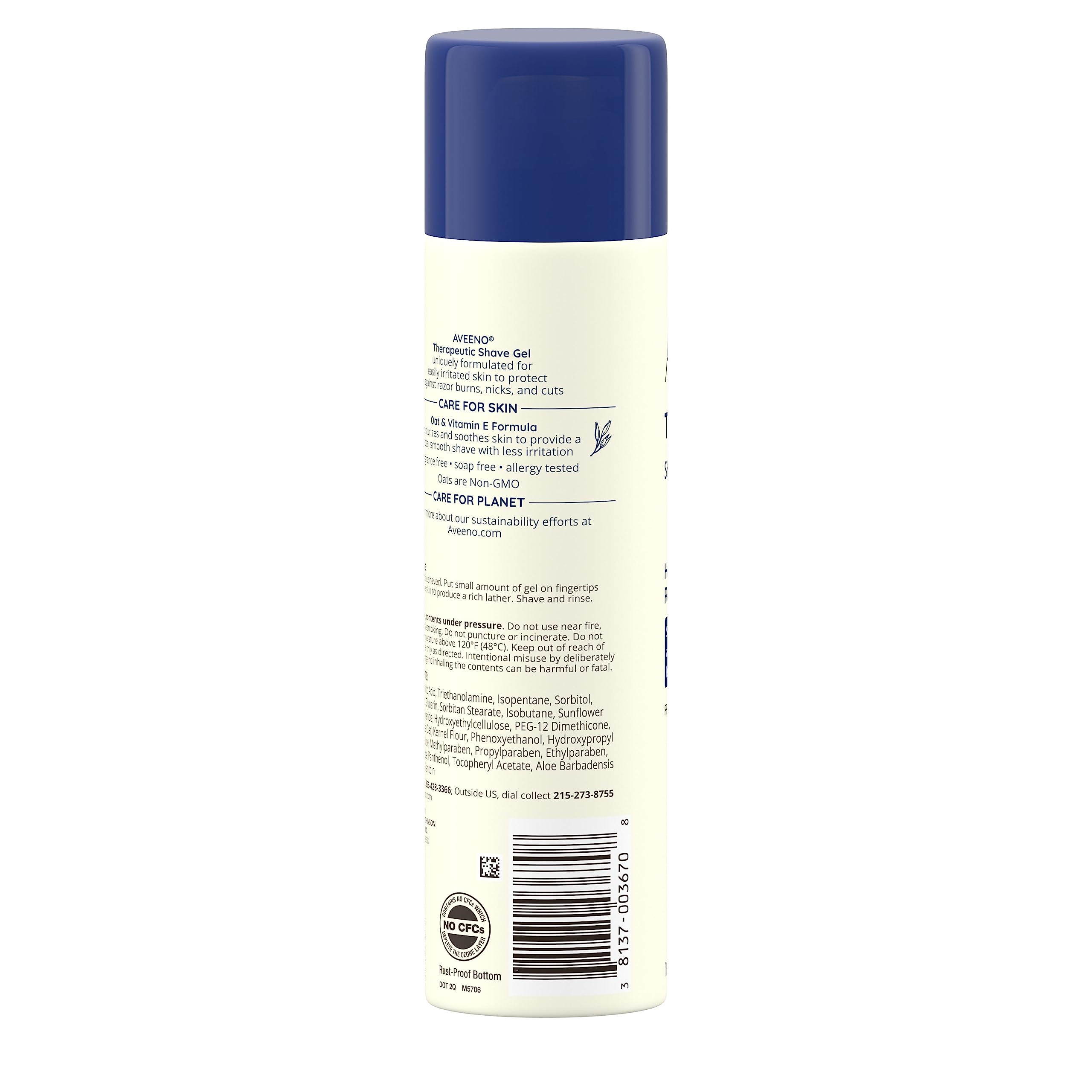 Foto 5 pulgar | Gel De Afeitar Aveeno Therapeutic Con Avena Y Vitamina E 200 Ml - Venta Internacional.