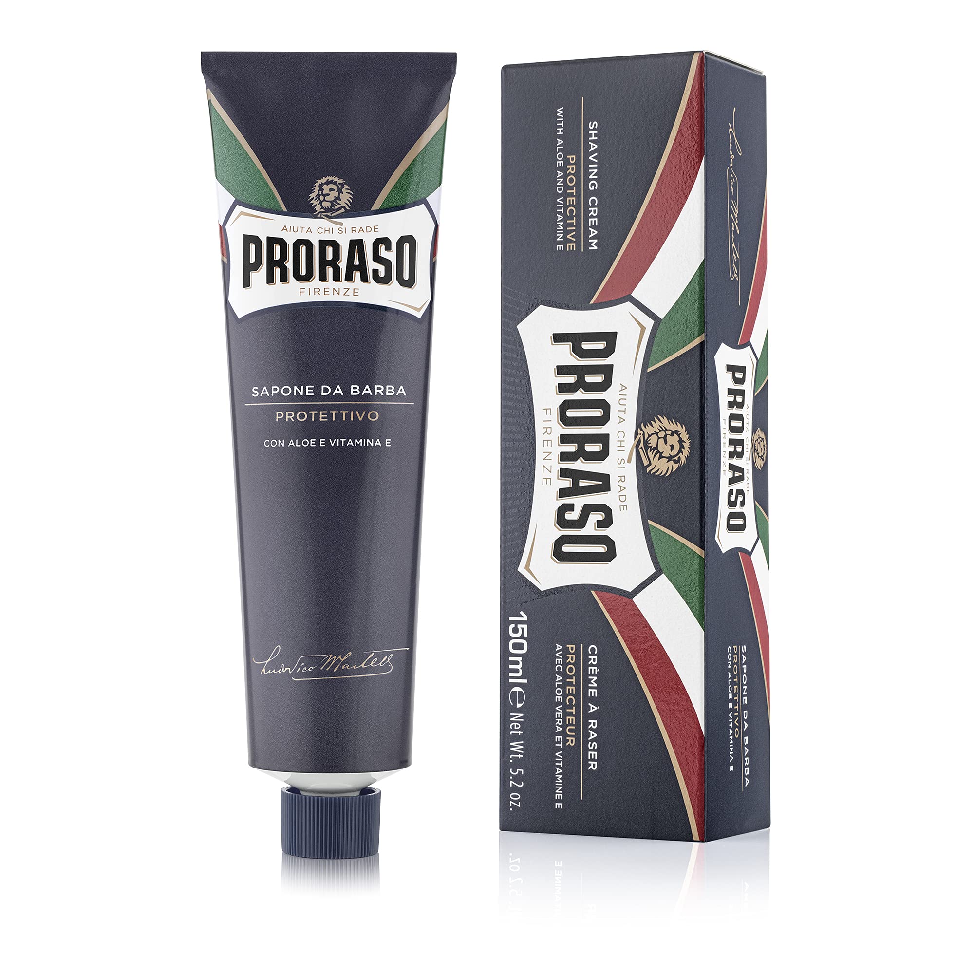 Foto 2 pulgar | Crema De Afeitar Proraso Protectora Hidratante Con Aloe 150 Ml - Venta Internacional.