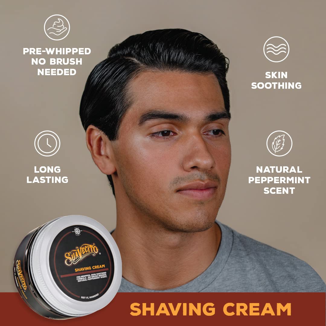 Foto 5 pulgar | Crema De Afeitar Suavecito 240 Ml De Menta Natural Prebatida - Venta Internacional.