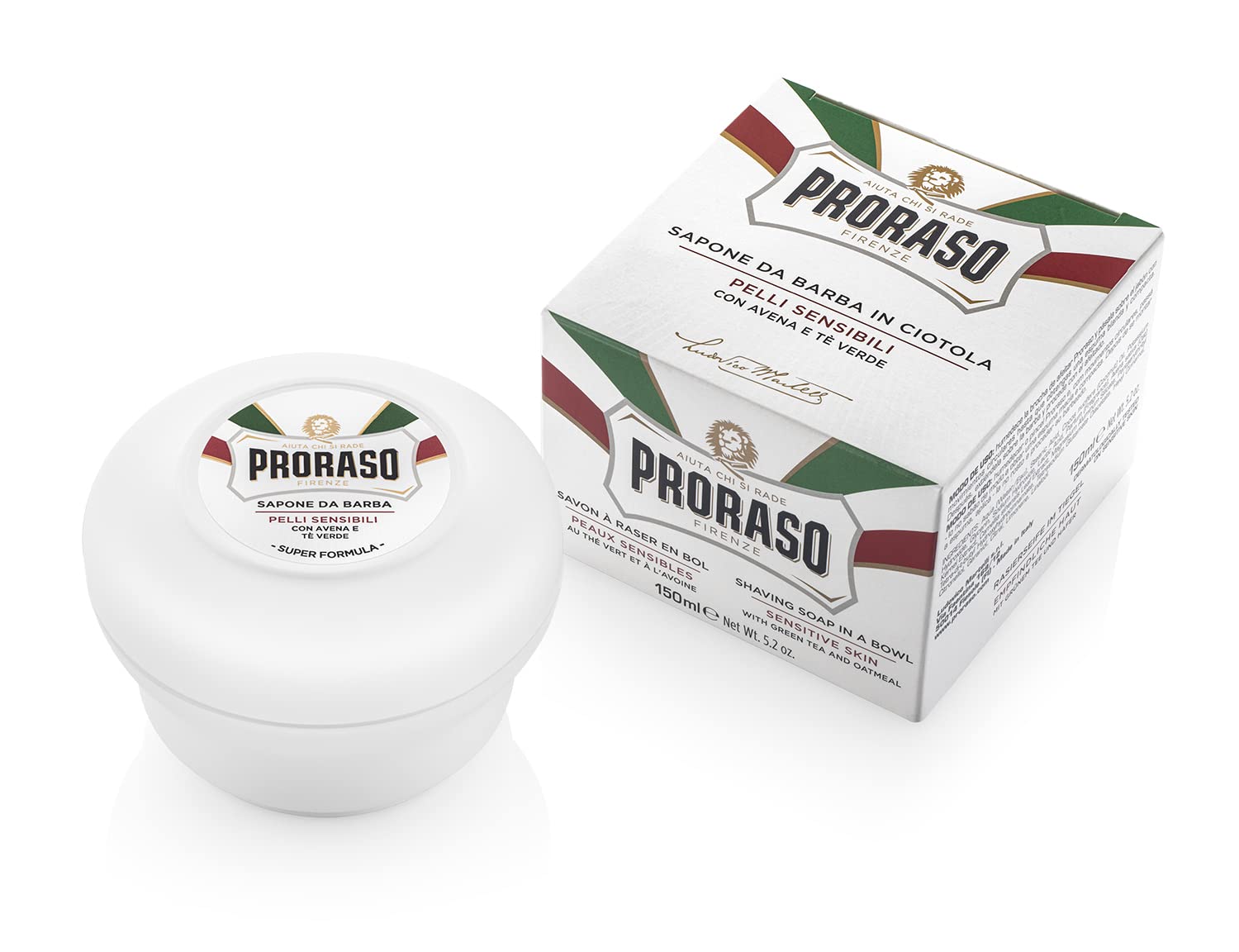 Foto 2 pulgar | Jabón De Afeitar Proraso Sensitive Skin En Cuenco 150 Ml - Venta Internacional.