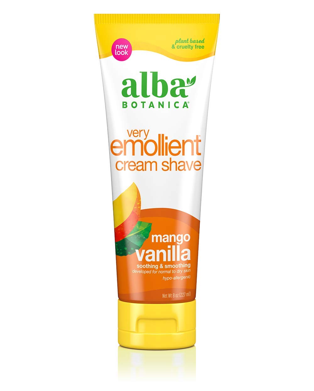 Crema De Afeitar Alba Botanica, Muy Emoliente, Mango Y Vainilla, 240 Ml - Venta Internacional.