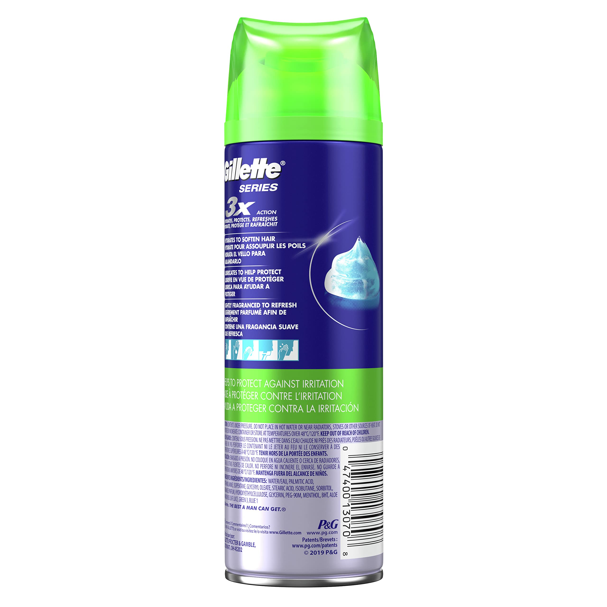 Foto 3 pulgar | Gel De Afeitar Gillette Series Sensitive Skin 207 Ml - Venta Internacional.