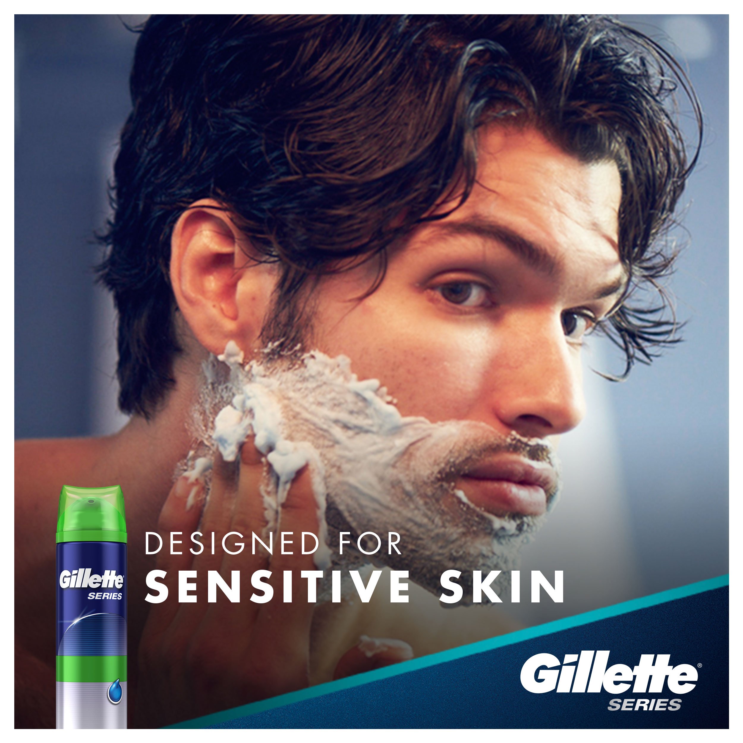 Foto 8 pulgar | Gel De Afeitar Gillette Series Sensitive Skin 207 Ml - Venta Internacional.