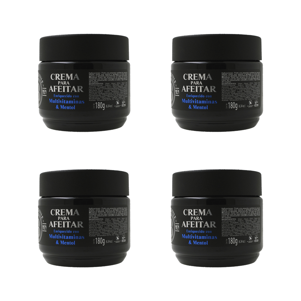 Foto 2 pulgar | Crema Para Afeitar 180gr Barber Style (4pack) Abs-200-p4
