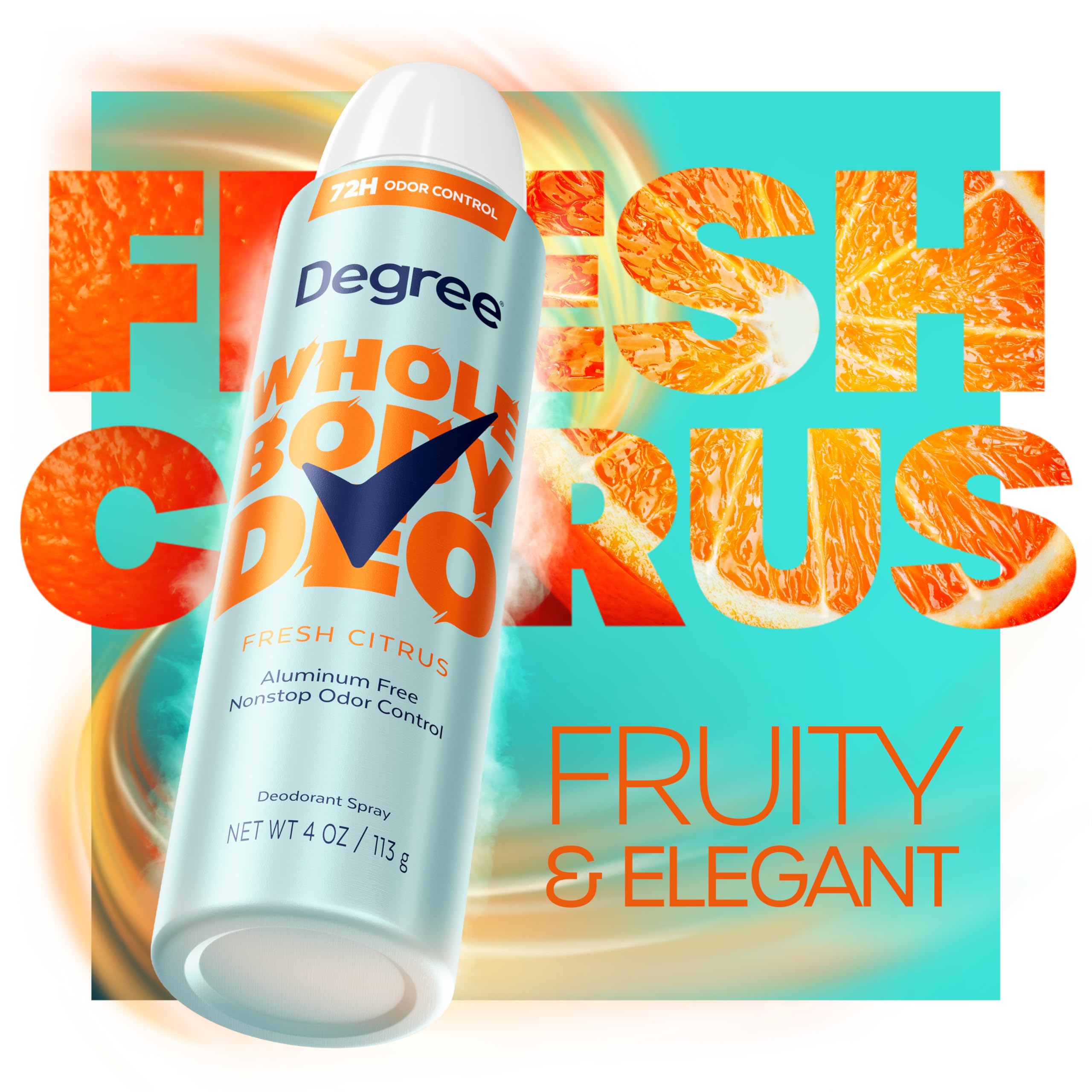 Foto 3 pulgar | Desodorante En Aerosol Degree Whole Body Fresh Citrus, 120 Ml, Para Mujer - Venta Internacional.