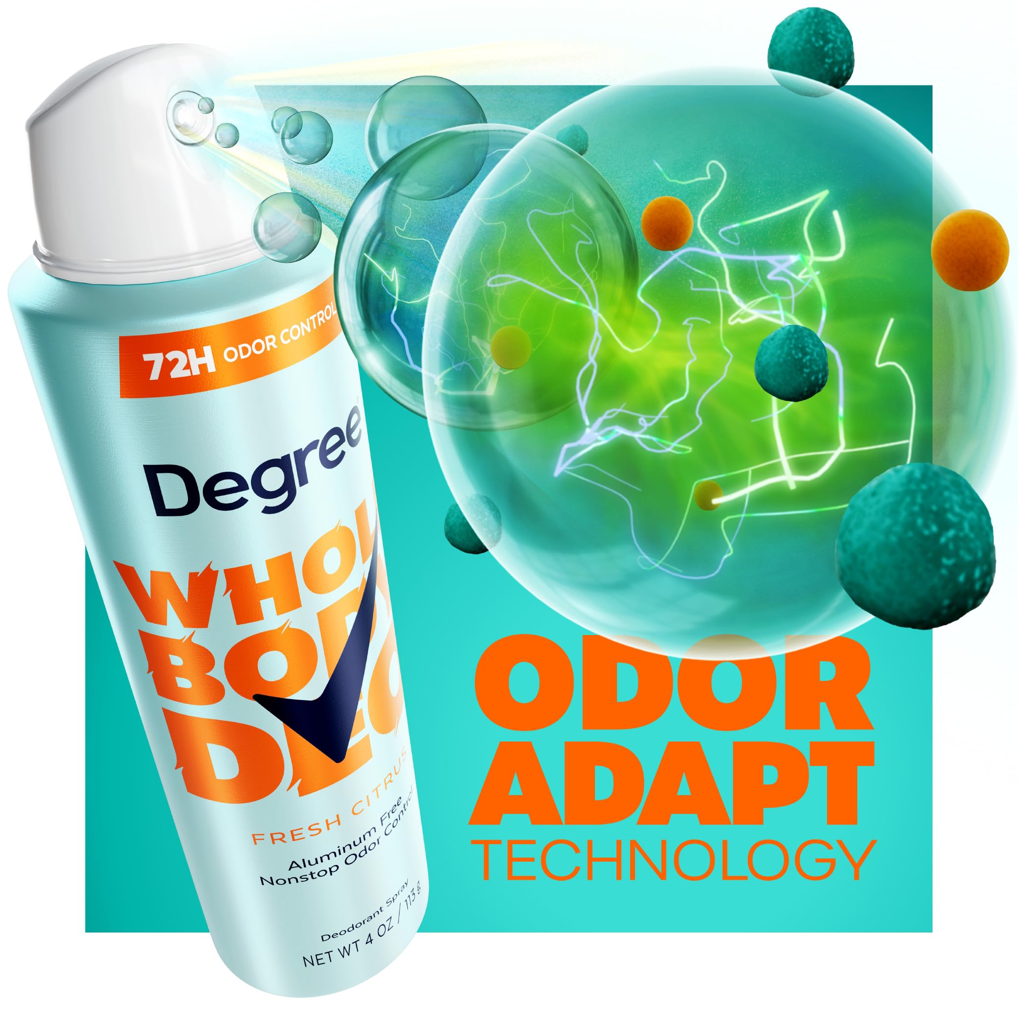 Foto 4 pulgar | Desodorante En Aerosol Degree Whole Body Fresh Citrus, 120 Ml, Para Mujer - Venta Internacional.
