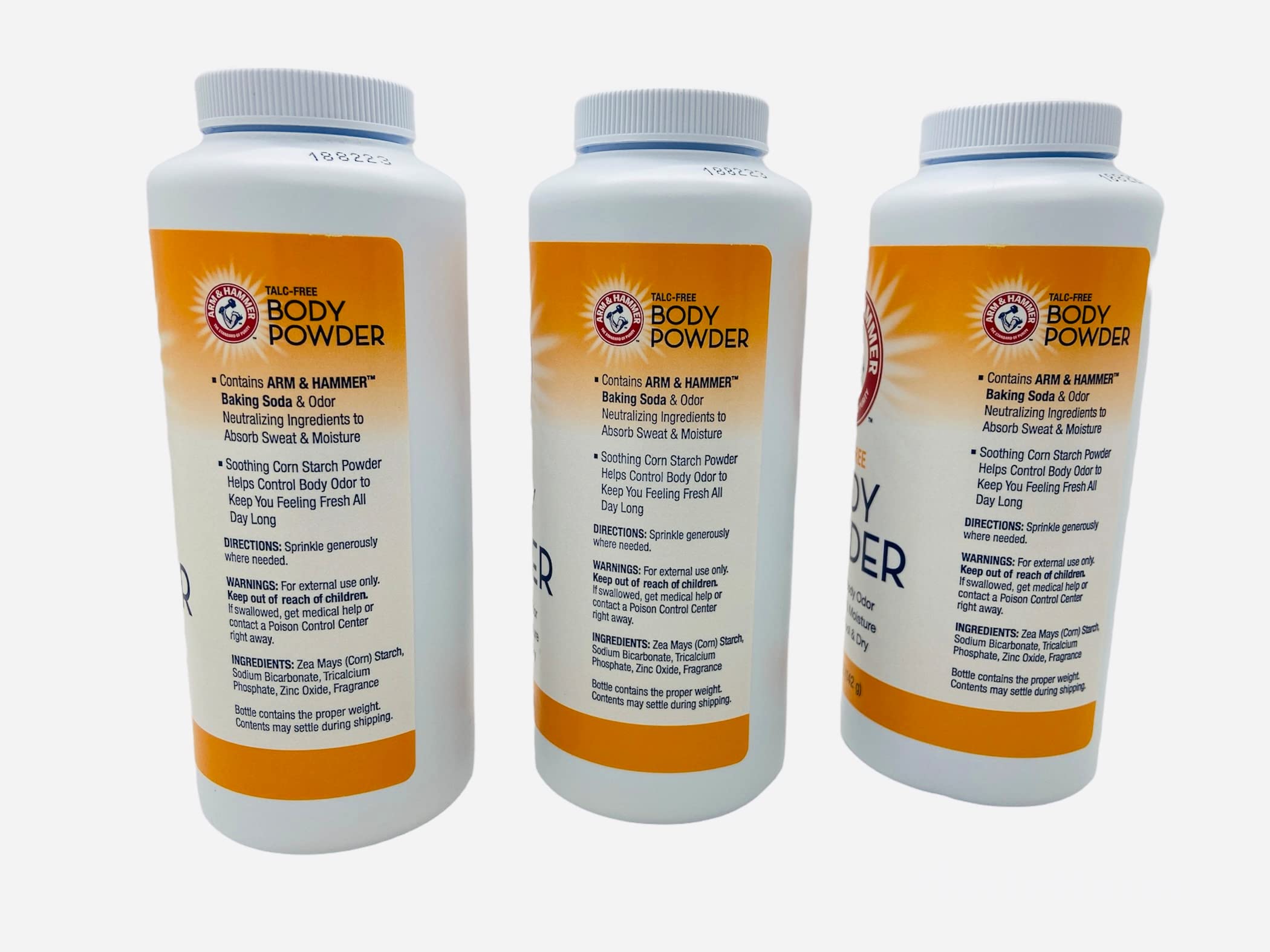 Foto 3 pulgar | Body Powder Arm & Hammer sin Talco para el Mal Olor Corporal 3 Piezas - Venta Internacional