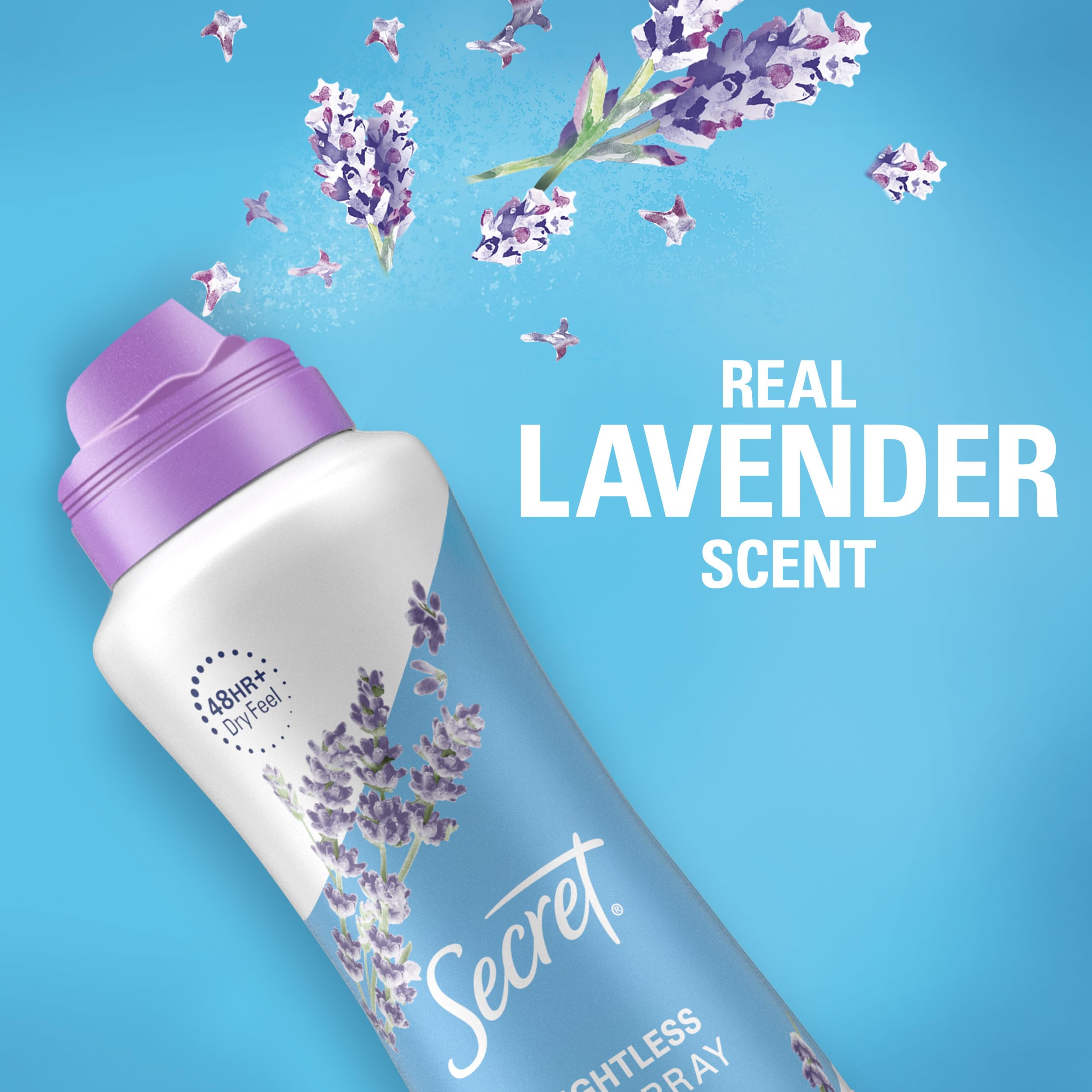 Foto 3 pulgar | Desodorante Antitranspirante Secret Dry Spray Relajante Lavanda - Venta Internacional.