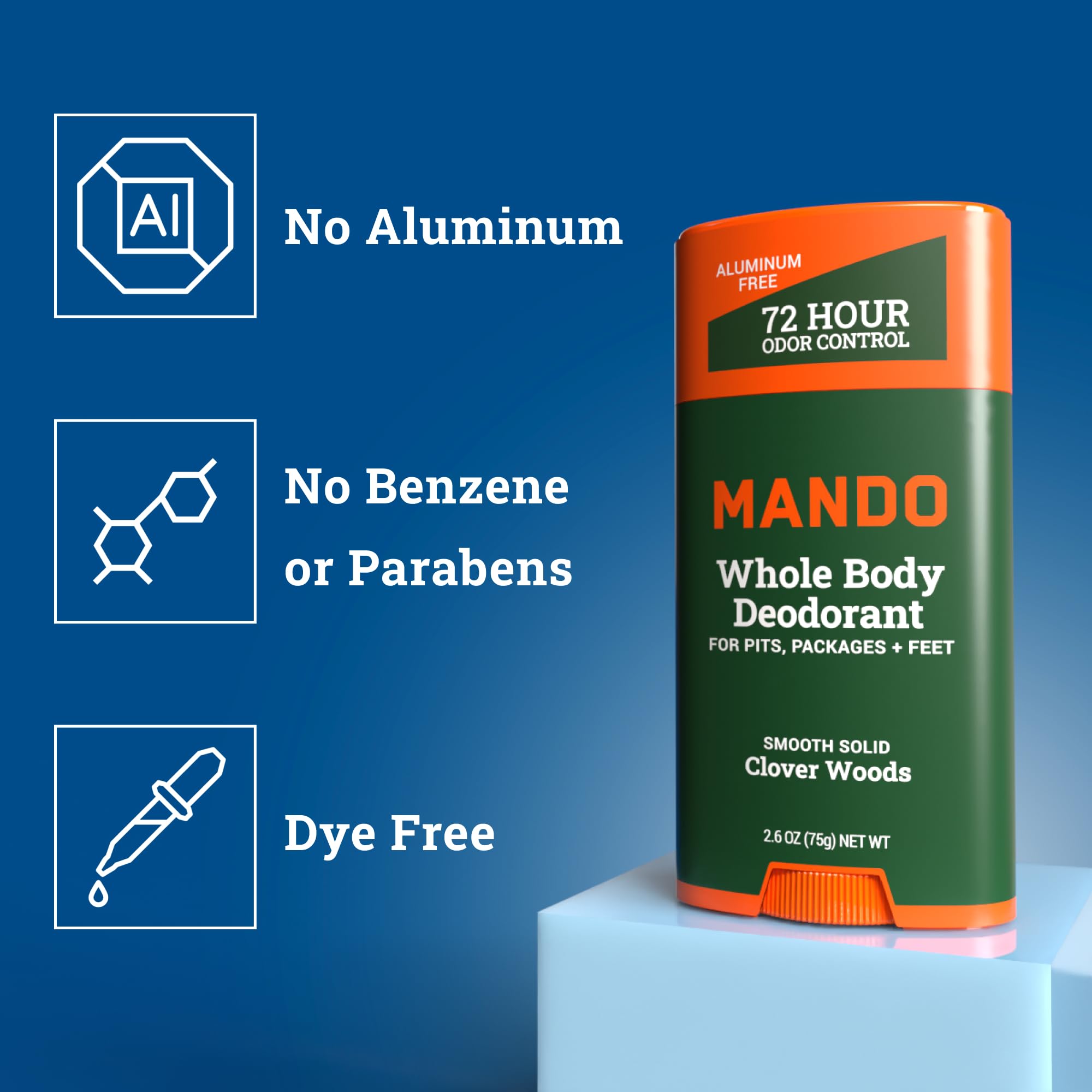 Foto 4 pulgar | Desodorante Mando Whole Body Para Hombre, 72 Horas, Antiolor, 150 Ml, 2 Unidades - Venta Internacional.