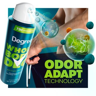Foto 4 | Desodorante En Aerosol Degree Men Whole Body Active Fresh, 120 Ml - Venta Internacional.