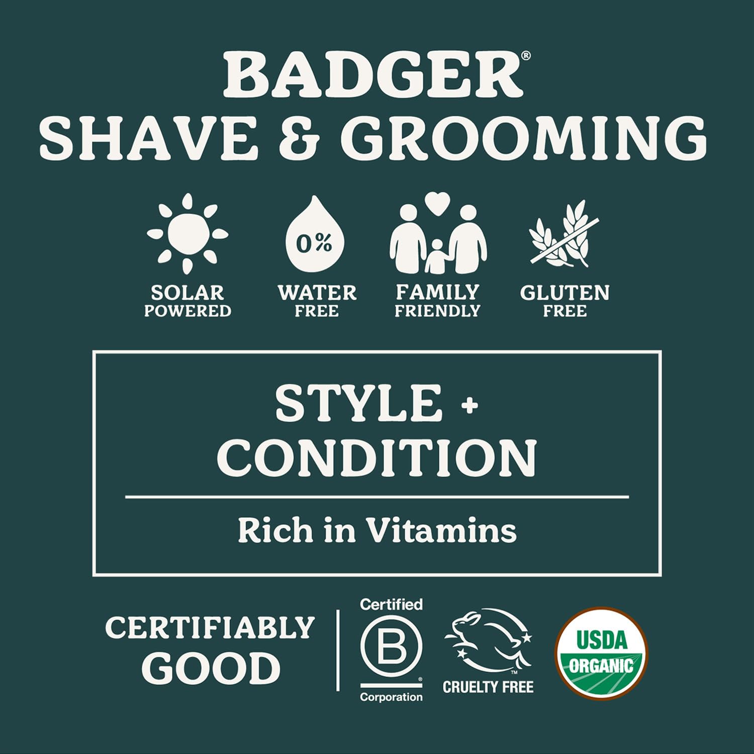 Foto 4 | Acondicionador para Barba Badger Organic Leave-In 60 ml 2 Piezas - Venta Internacional