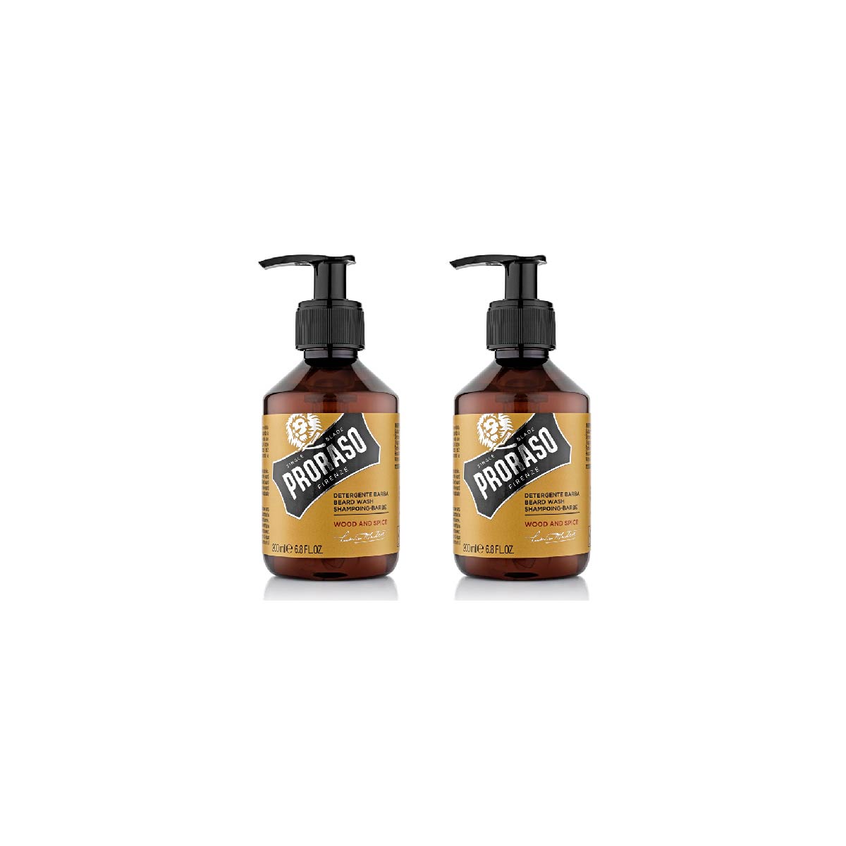 Champú para Barba Proraso Madera y Especias 2 Piezas de 200 ml C/U