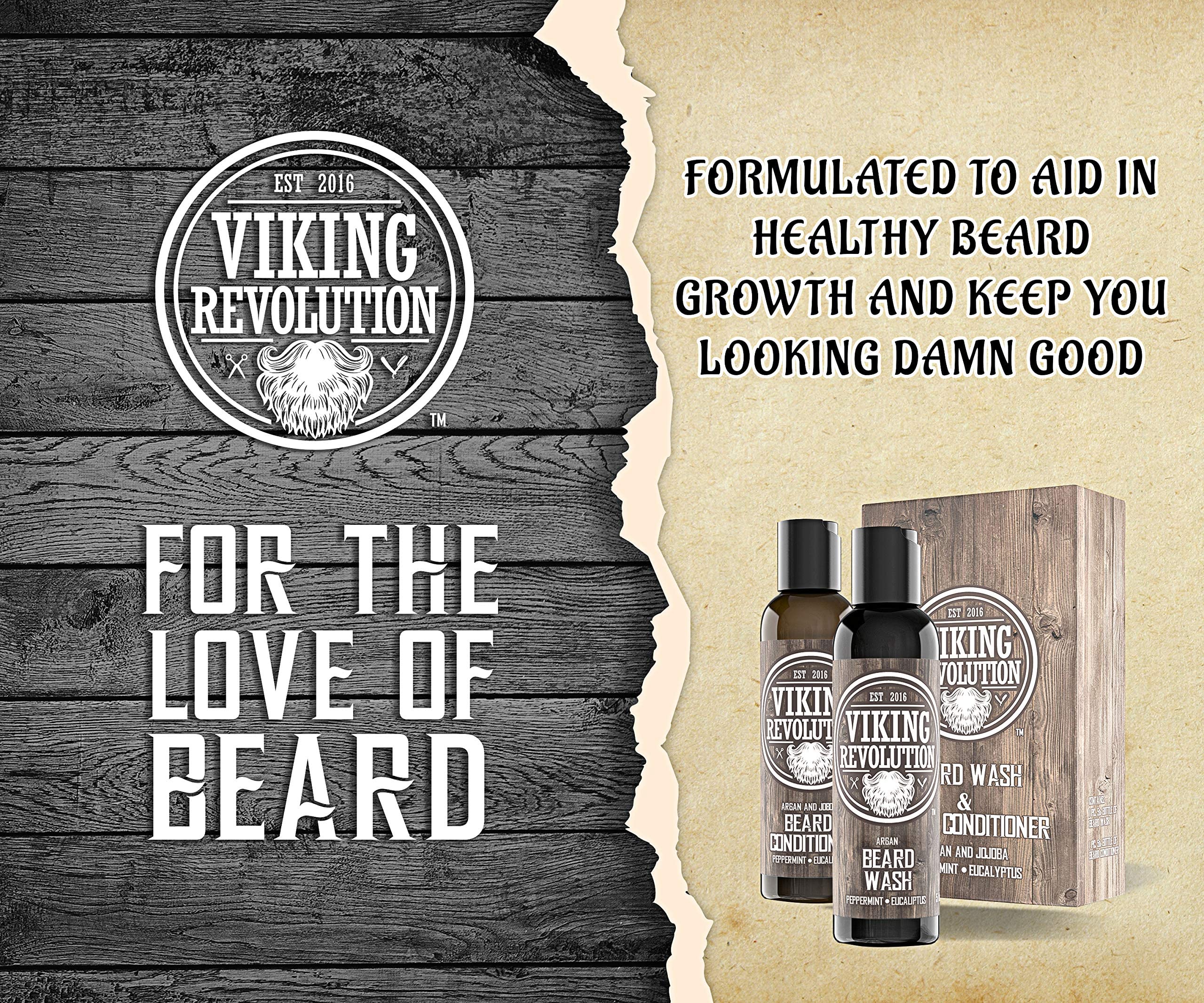 Foto 6 pulgar | Set De Champú Y Acondicionador Para Barba Viking Revolution 300 Ml - Venta Internacional.