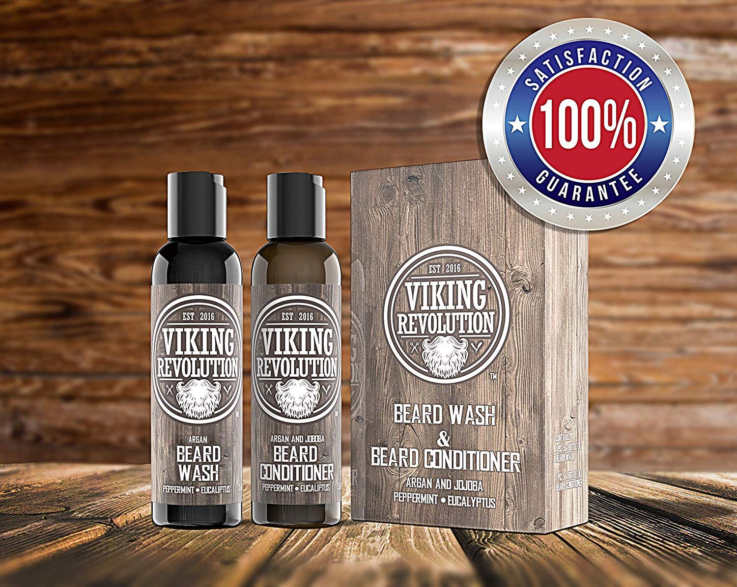 Foto 7 pulgar | Set De Champú Y Acondicionador Para Barba Viking Revolution 300 Ml - Venta Internacional.
