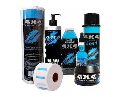 Foto 1 | Combo Barber 4x4 Profesional Kit Insumos Barbería Peluquero Equipamiento