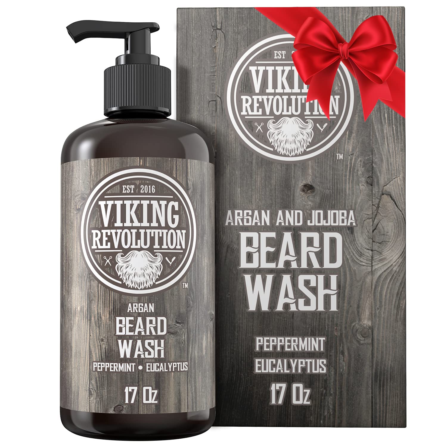 Champú Limpiador Para Barba Viking Revolution Con Aceites De Argán Y Jojoba - Venta Internacional.