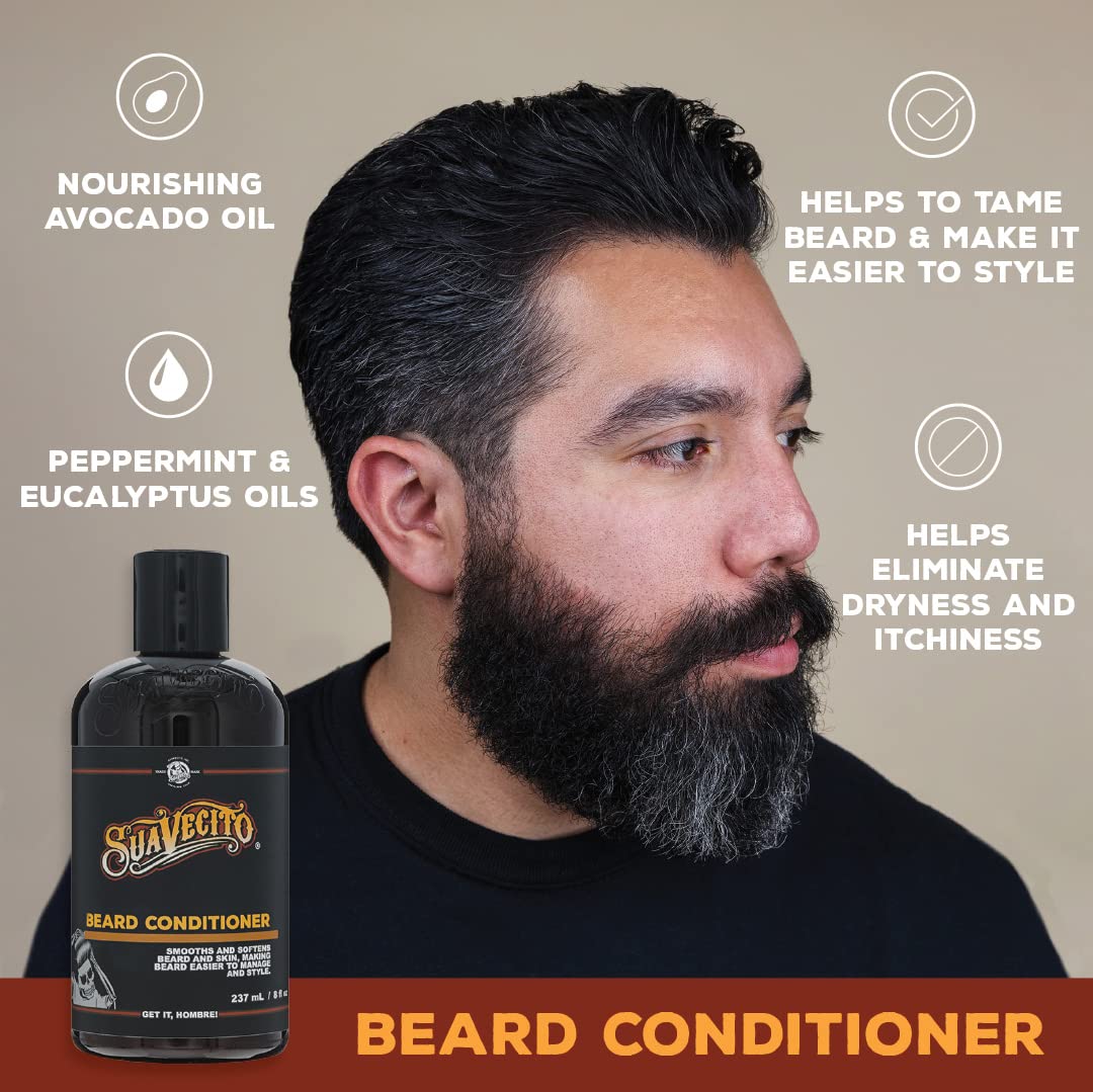 Foto 7 pulgar | Set Limpiador Y Acondicionador Para Barba Suavecito, 240 Ml - Venta Internacional.
