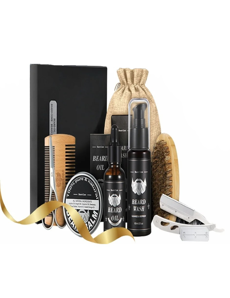 Foto 4 pulgar | Kit Barba Cuidado Para Hombres + Gratis Termo Güish De Regalo