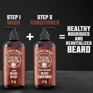 Foto 6 | Champú Limpiador Para Barba Viking Revolution Con Aceites De Argán Y Jojoba - Venta Internacional.