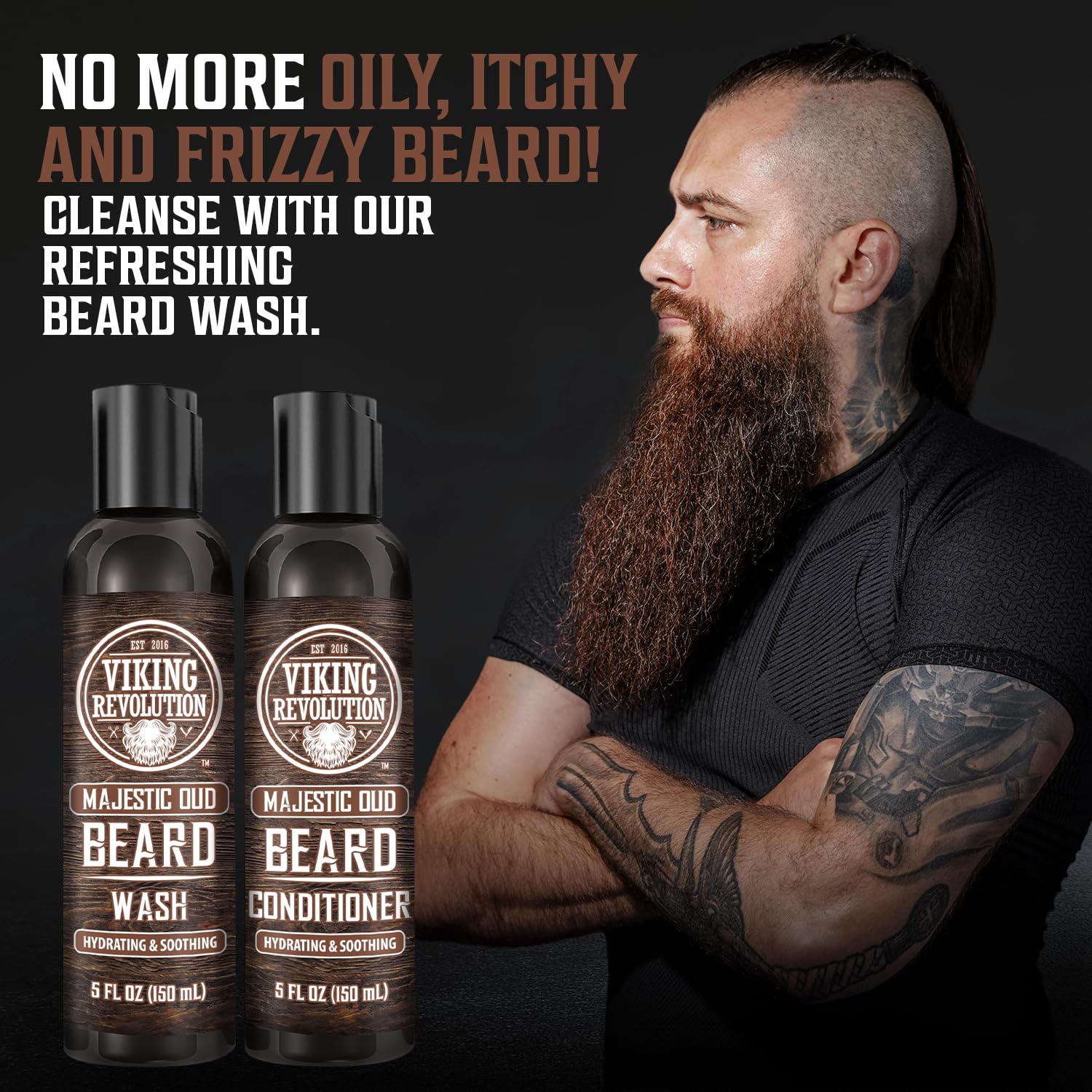 Foto 3 | Limpiador Y Acondicionador Para Barba Viking Revolution 150 Ml - Venta Internacional.