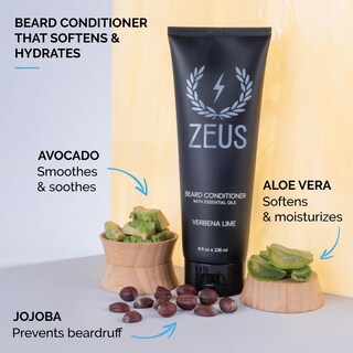 Foto 3 | Set De Champú Y Acondicionador Para Barba Zeus Softan Hidrata 240 Ml - Venta Internacional.