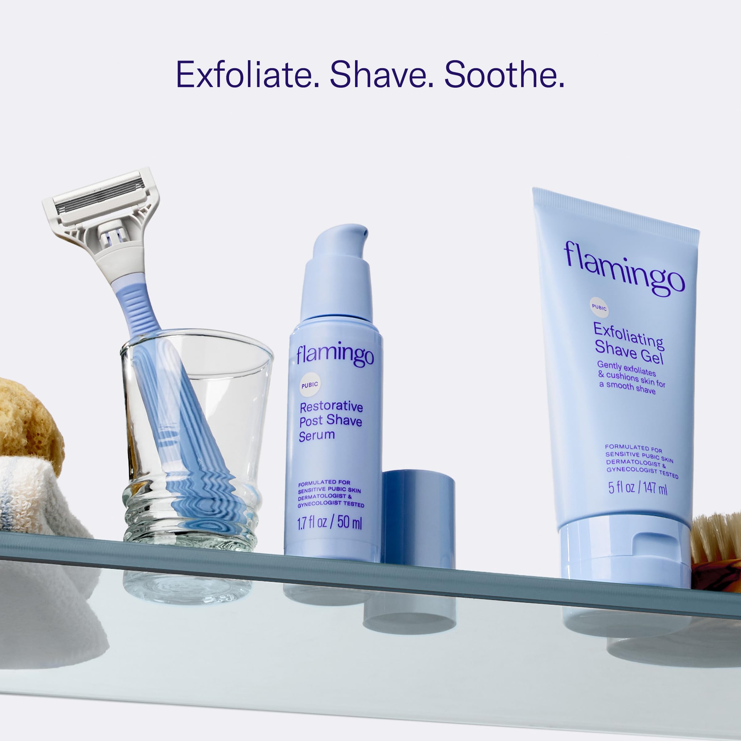 Foto 6 pulgar | Set Para El Cuidado De La Piel Y El Afeitado Flamingo, Gel De Afeitar Exfoliante, 150 Ml - Venta Internacional.
