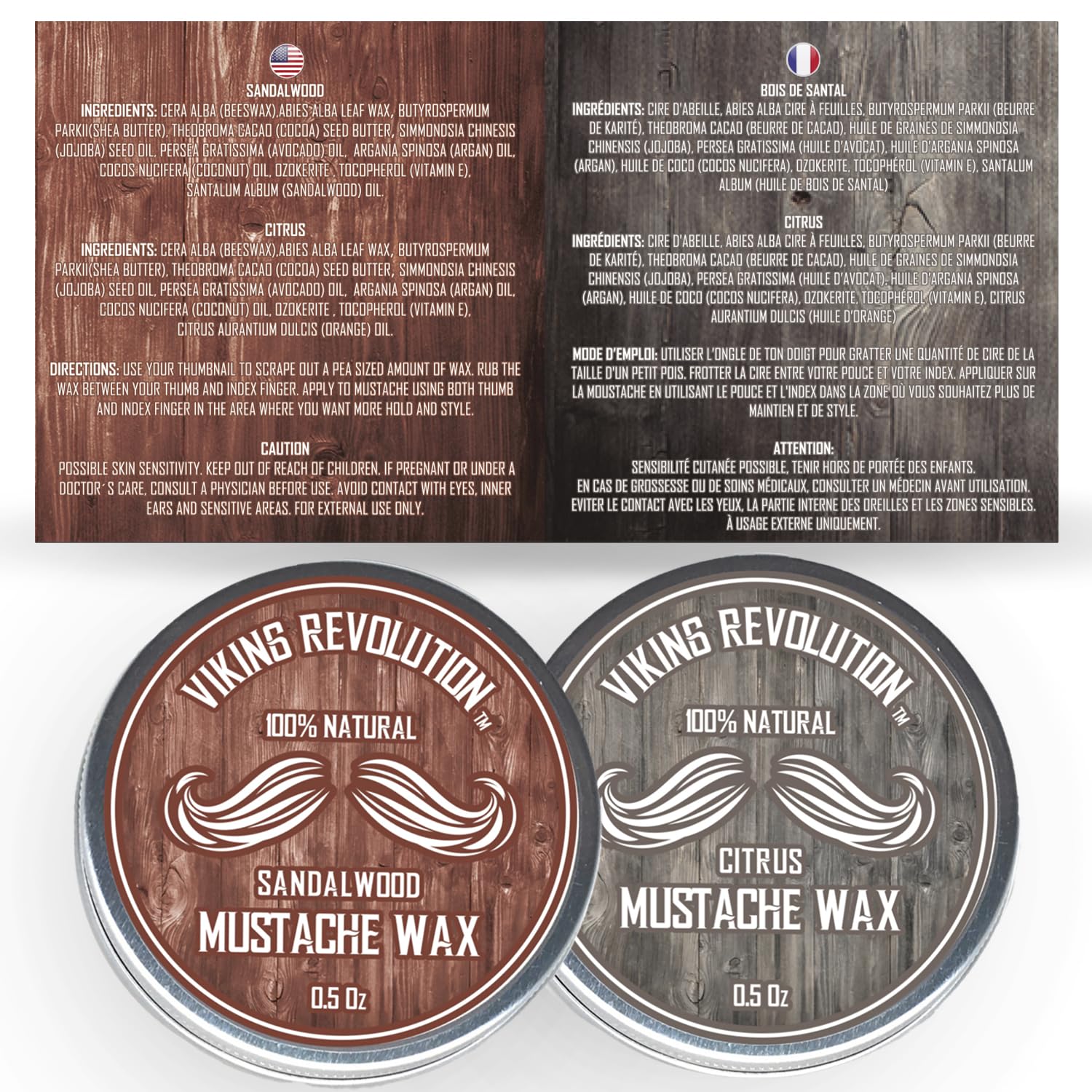 Foto 7 pulgar | Cera Para Bigotes Viking Revolution Strong Hold, Paquete De 2 - Venta Internacional.