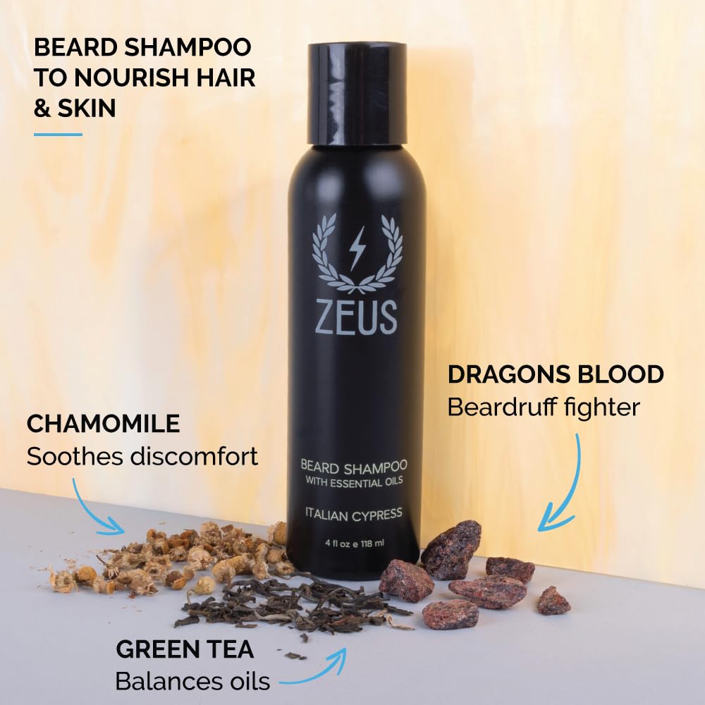 Foto 3 pulgar | Set De Champú Y Acondicionador Para Barba Zeus Italian Cypress 120 Ml - Venta Internacional.