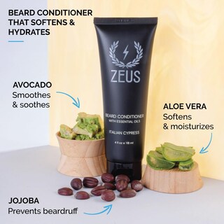 Foto 3 | Set De Champú Y Acondicionador Para Barba Zeus Italian Cypress 120 Ml - Venta Internacional.