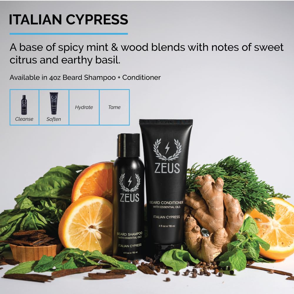 Foto 6 pulgar | Set De Champú Y Acondicionador Para Barba Zeus Italian Cypress 120 Ml - Venta Internacional.