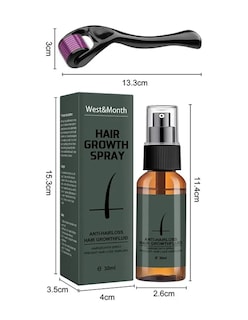 Foto 4 | Kit De Cuidado Para Crecimiento Barba+ Dermaroller + Gratis Termo Güish De Regalo