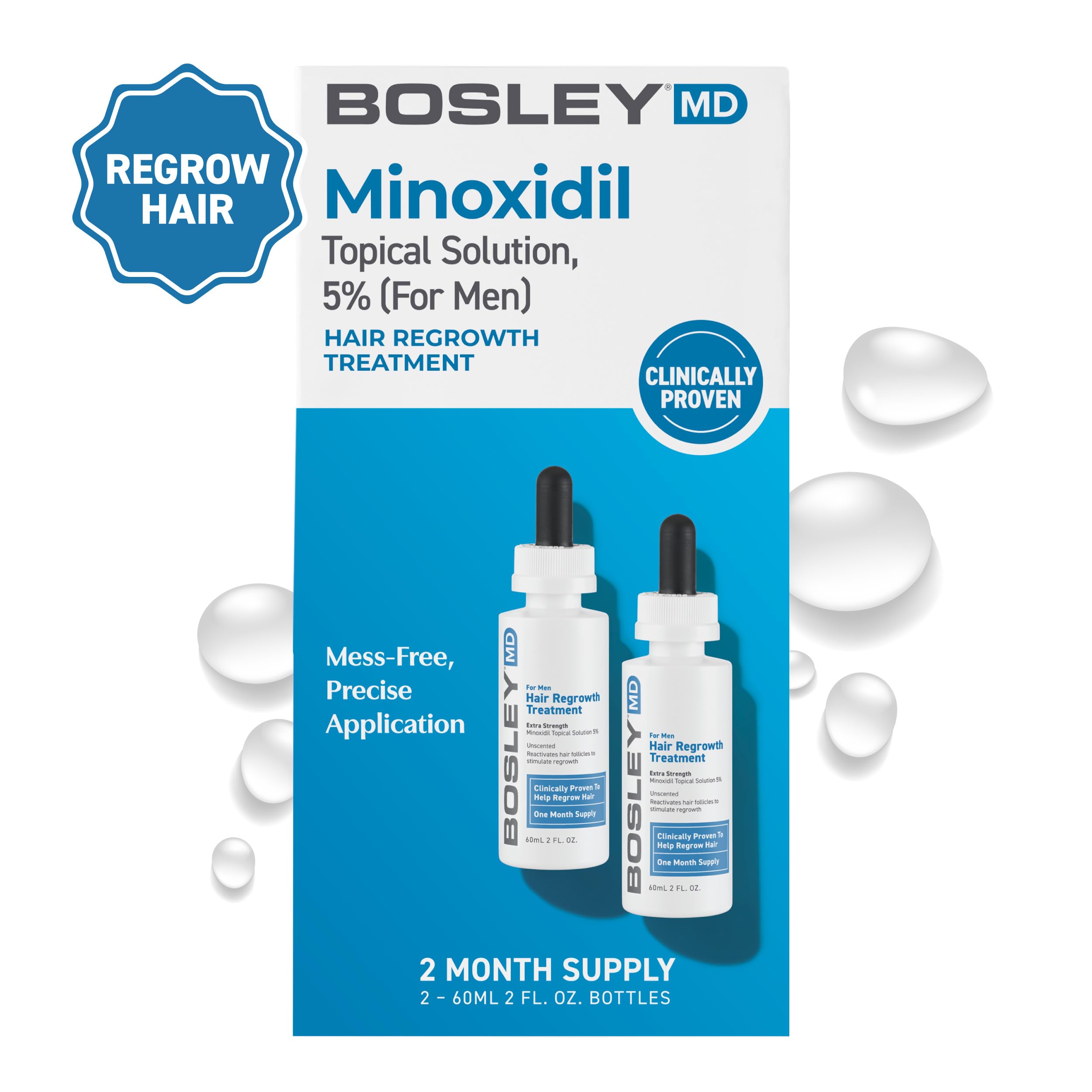 Foto 3 pulgar | Tratamiento Para El Crecimiento Del Cabello Bosleymd Professional Men 60 Ml X2 - Venta Internacional.