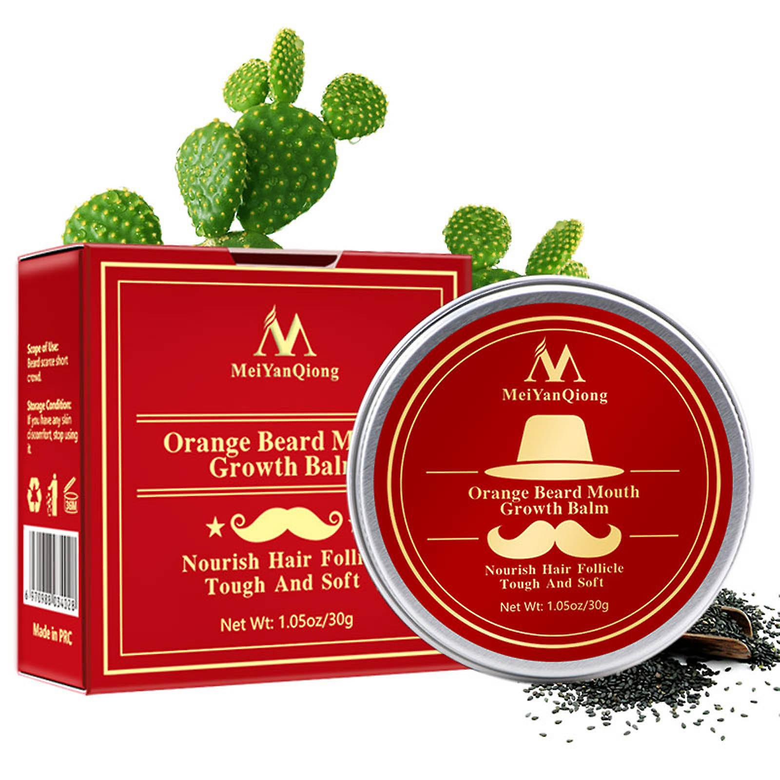 Foto 2 pulgar | Bálsamo Para El Crecimiento Del Bigote Huoguo Nurturing Follics 30 G - Venta Internacional.