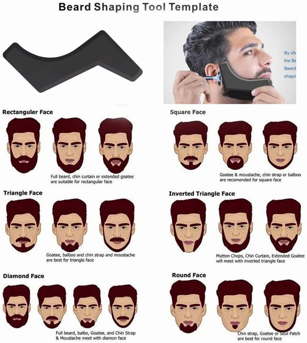 Foto 4 pulgar | Kit de Cuidado de Barba para Hombres B&G Set Herramientas Bigote