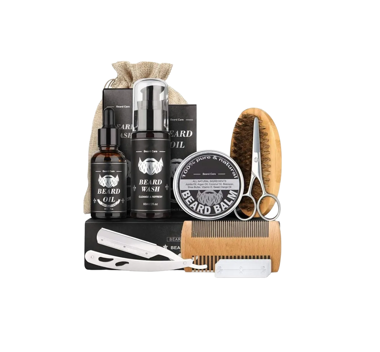 Kit De Barba Cuidado Para Hombres  Genéric