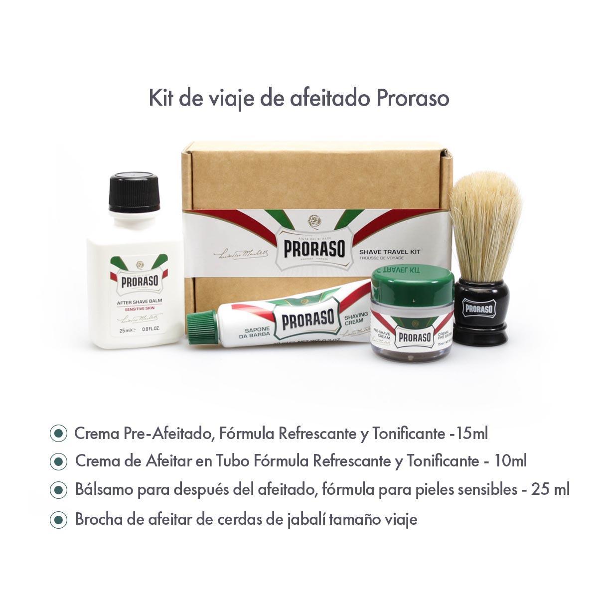 Foto 3 pulgar | Kit de Afeitar Proraso 4 Piezas