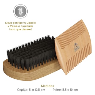 Foto 5 | Kit De Peine Y Cepillo Para Barba Mamba Shave