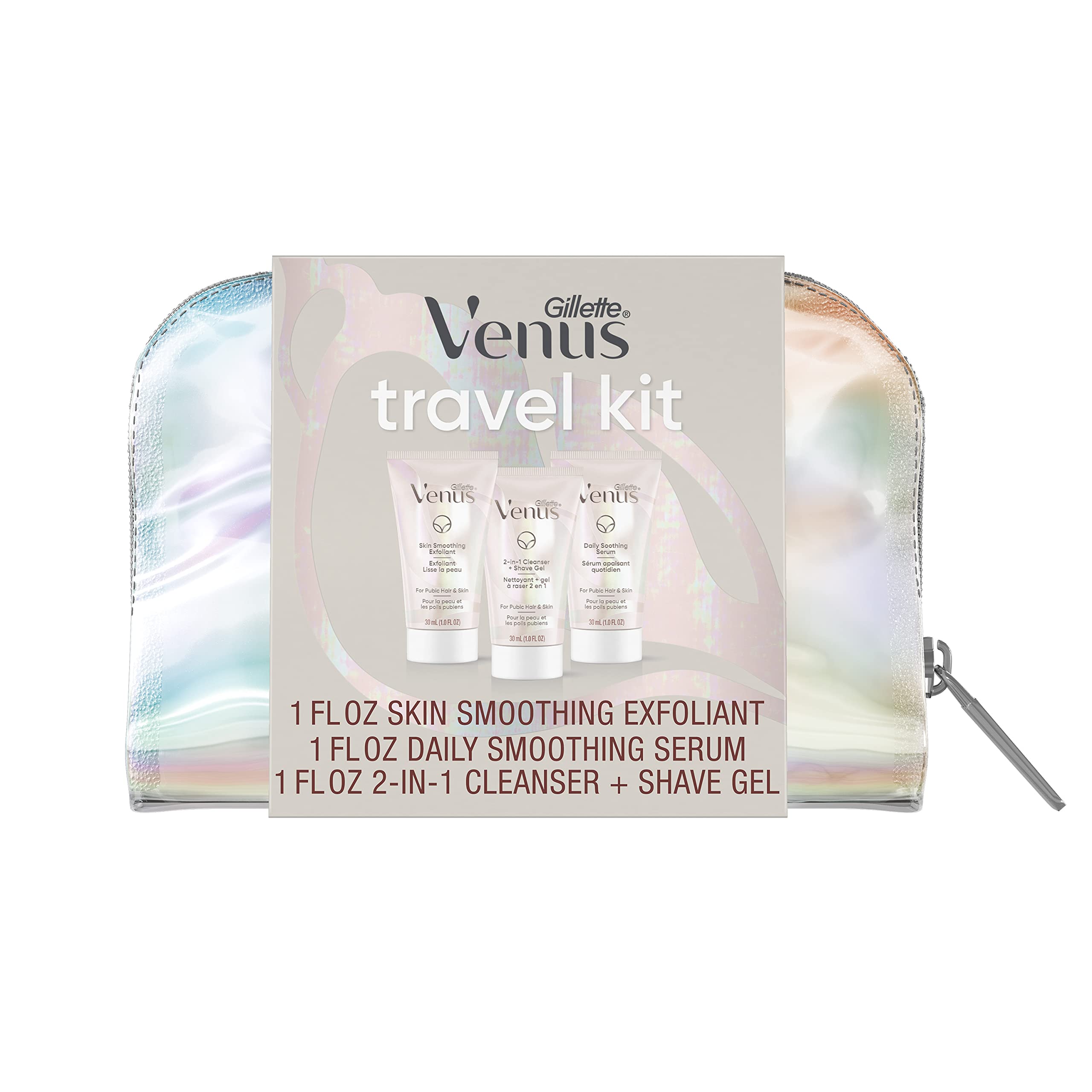 Set De Regalo De Viaje Gillette Venus Para Vello Púbico Y Piel - Venta Internacional.