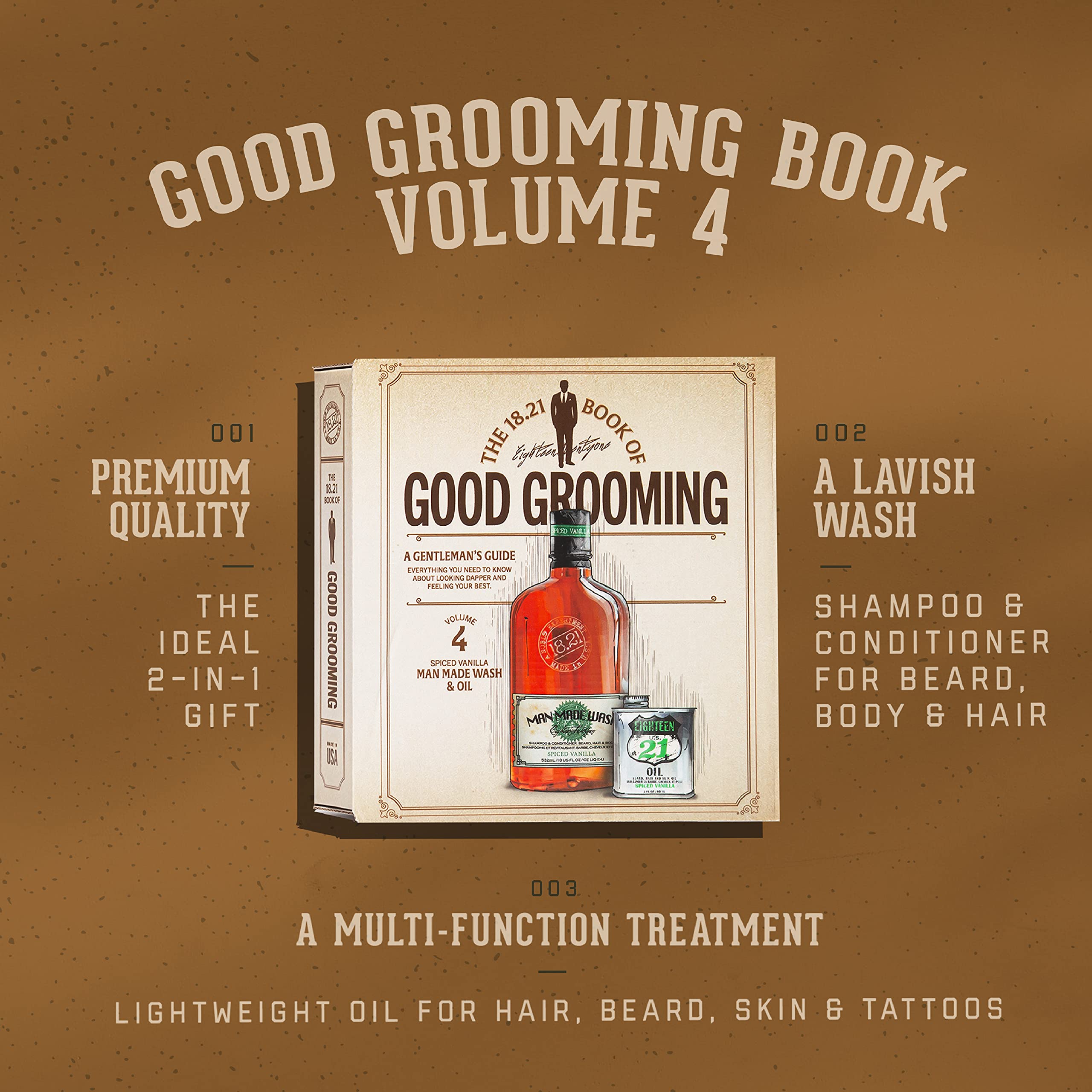 Foto 4 pulgar | Set De Regalo 18.21 Man Made Of Good Grooming Volume 4 Para Hombre - Venta Internacional.