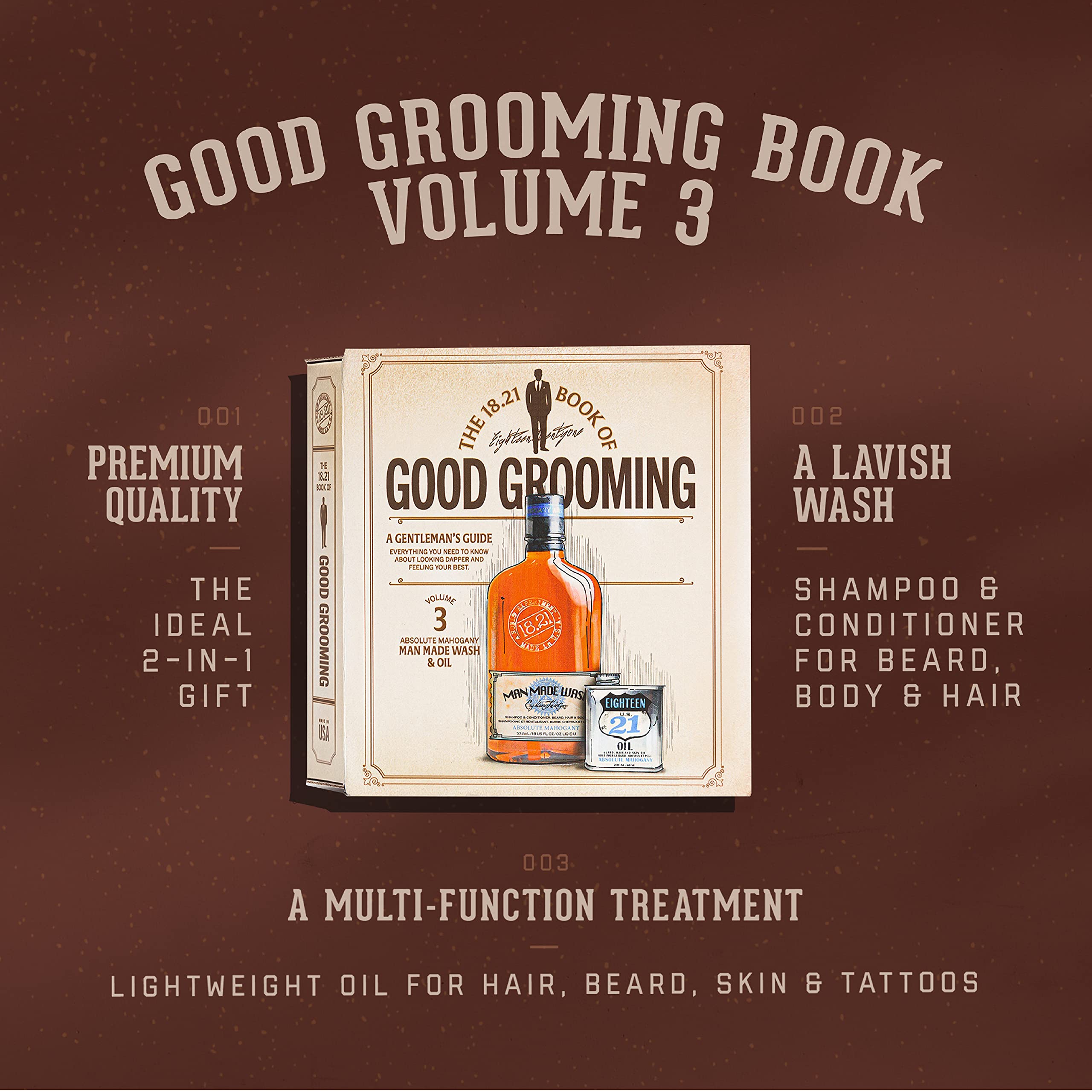 Foto 4 pulgar | Set De Regalo 18.21 Man Made Of Good Grooming Volume 3 Para Hombre - Venta Internacional.